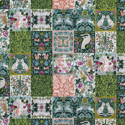 cotton - Art Nouveau Forest fabric Green - FO:REST Fabric 布恩堂Liberty fabrictana lawnjapanese fabricykk zipper