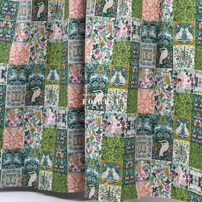cotton - Art Nouveau Forest fabric Green - FO:REST Fabric 布恩堂Liberty fabrictana lawnjapanese fabricykk zipper