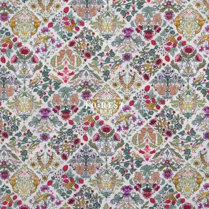 cotton - Art Nouveau Little Forest fabric Natural - FO:REST Fabric 布恩堂Liberty fabrictana lawnjapanese fabricykk zipper