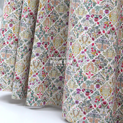 cotton - Art Nouveau Little Forest fabric Natural - FO:REST Fabric 布恩堂Liberty fabrictana lawnjapanese fabricykk zipper