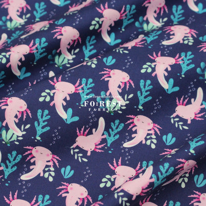 cotton - Axolotls fabric - FO:REST Fabric 布恩堂Liberty fabrictana lawnjapanese fabricykk zipper
