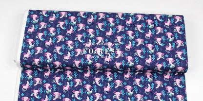 cotton - Axolotls fabric - FO:REST Fabric 布恩堂Liberty fabrictana lawnjapanese fabricykk zipper