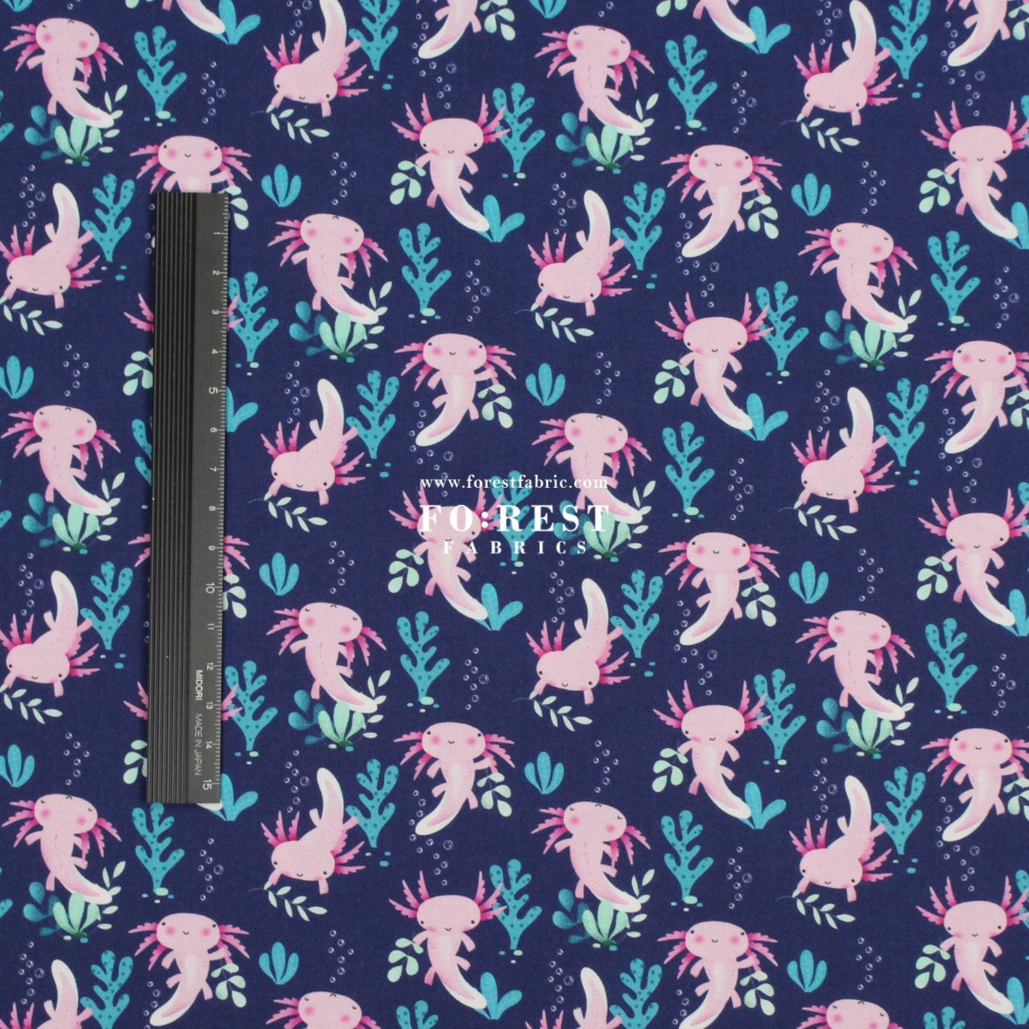 cotton - Axolotls fabric - FO:REST Fabric 布恩堂Liberty fabrictana lawnjapanese fabricykk zipper