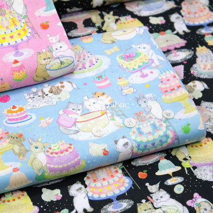 cotton - Baking Cats fabric - FO:REST Fabric 布恩堂Liberty fabrictana lawnjapanese fabricykk zipper