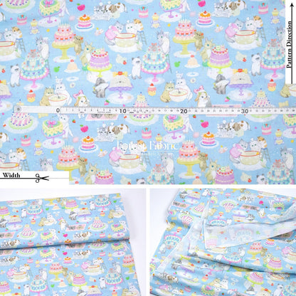 cotton - Baking Cats fabric - FO:REST Fabric 布恩堂Liberty fabrictana lawnjapanese fabricykk zipper
