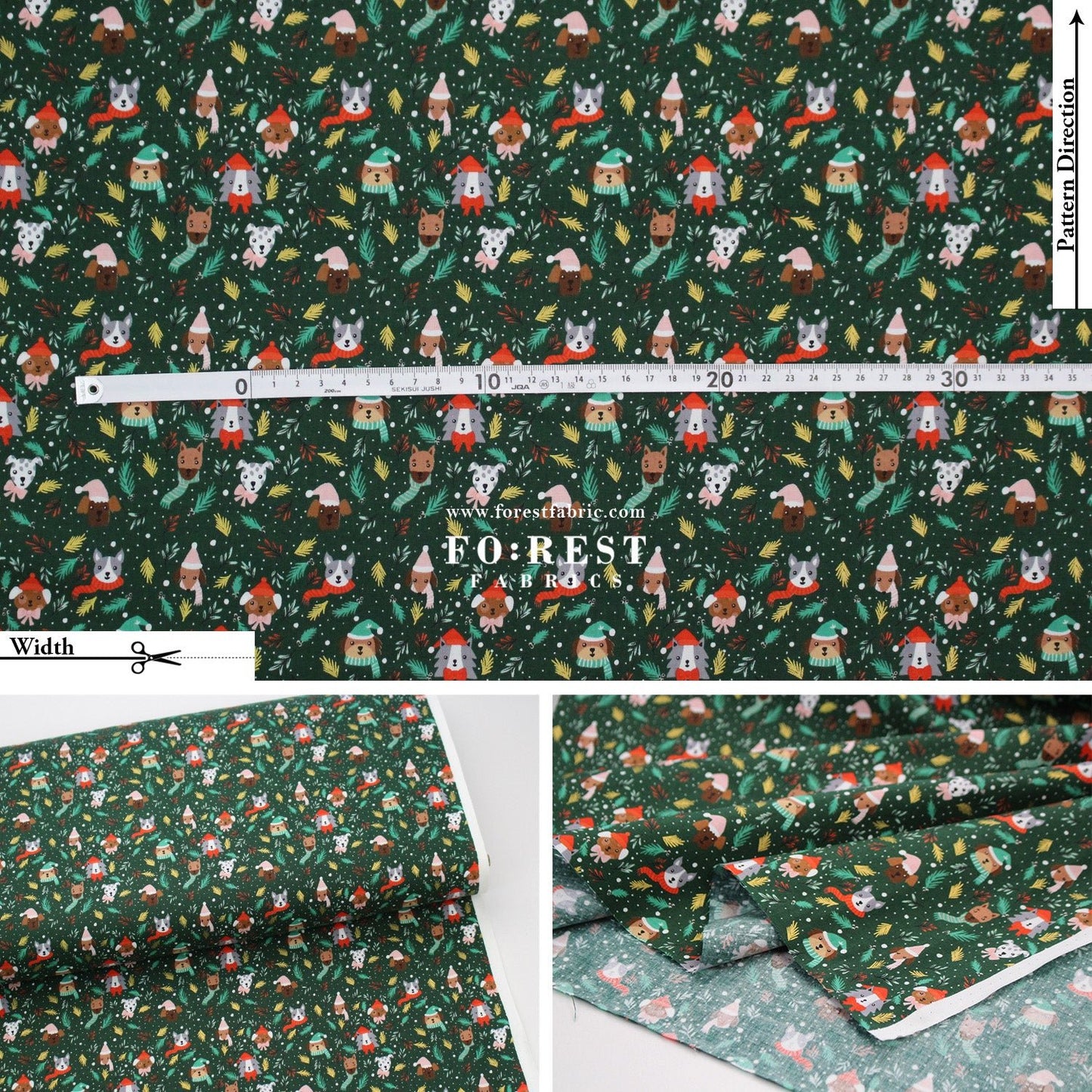 cotton - Barkmas Tree fabric - FO:REST Fabric 布恩堂Liberty fabrictana lawnjapanese fabricykk zipper