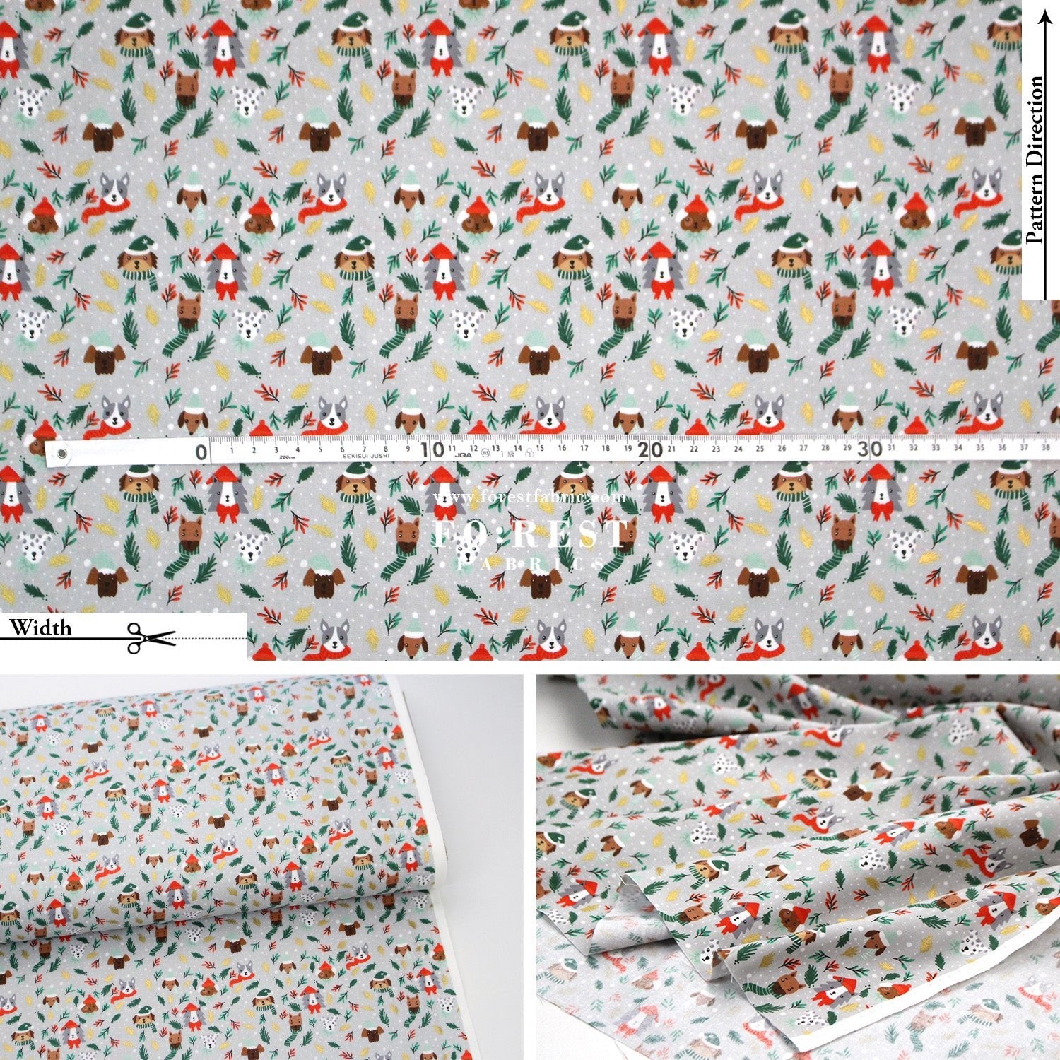 cotton - Barkmas Tree fabric - FO:REST Fabric 布恩堂Liberty fabrictana lawnjapanese fabricykk zipper