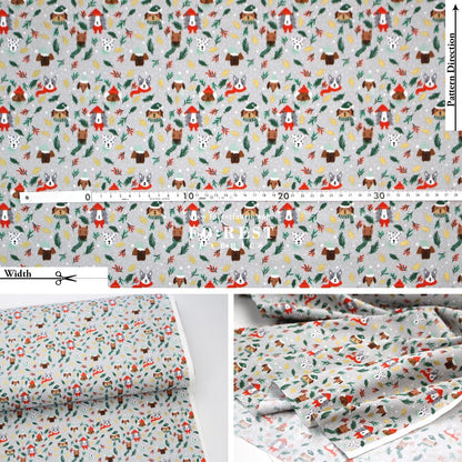 cotton - Barkmas Tree fabric - FO:REST Fabric 布恩堂Liberty fabrictana lawnjapanese fabricykk zipper