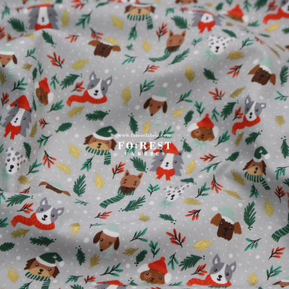 cotton - Barkmas Tree fabric - FO:REST Fabric 布恩堂Liberty fabrictana lawnjapanese fabricykk zipper