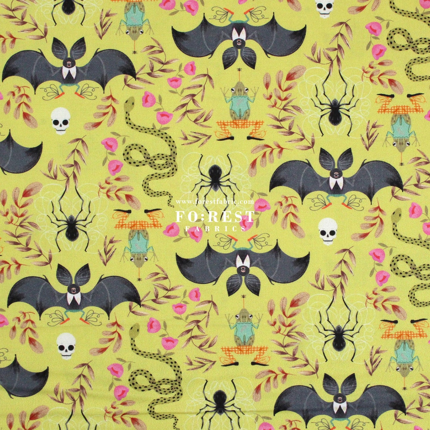 cotton - Batty fabric - FO:REST Fabric 布恩堂Liberty fabrictana lawnjapanese fabricykk zipper