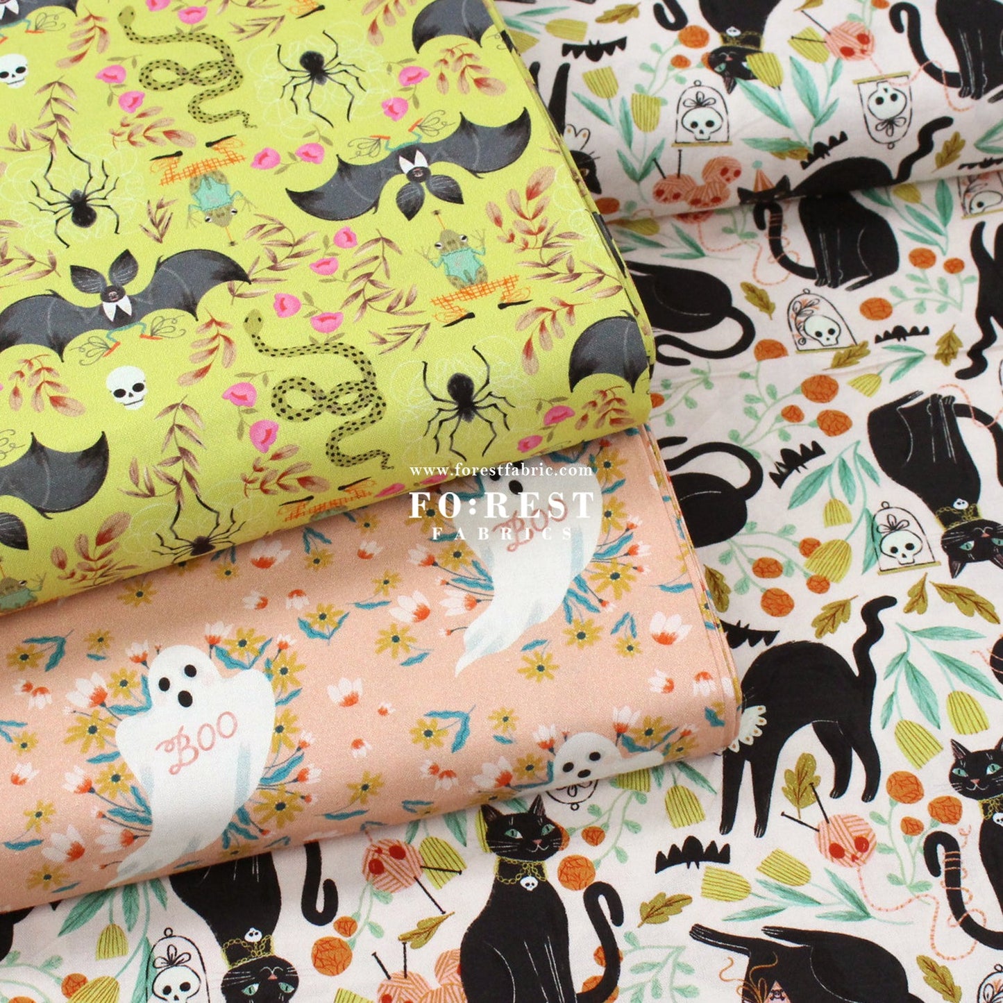 cotton - Batty fabric - FO:REST Fabric 布恩堂Liberty fabrictana lawnjapanese fabricykk zipper