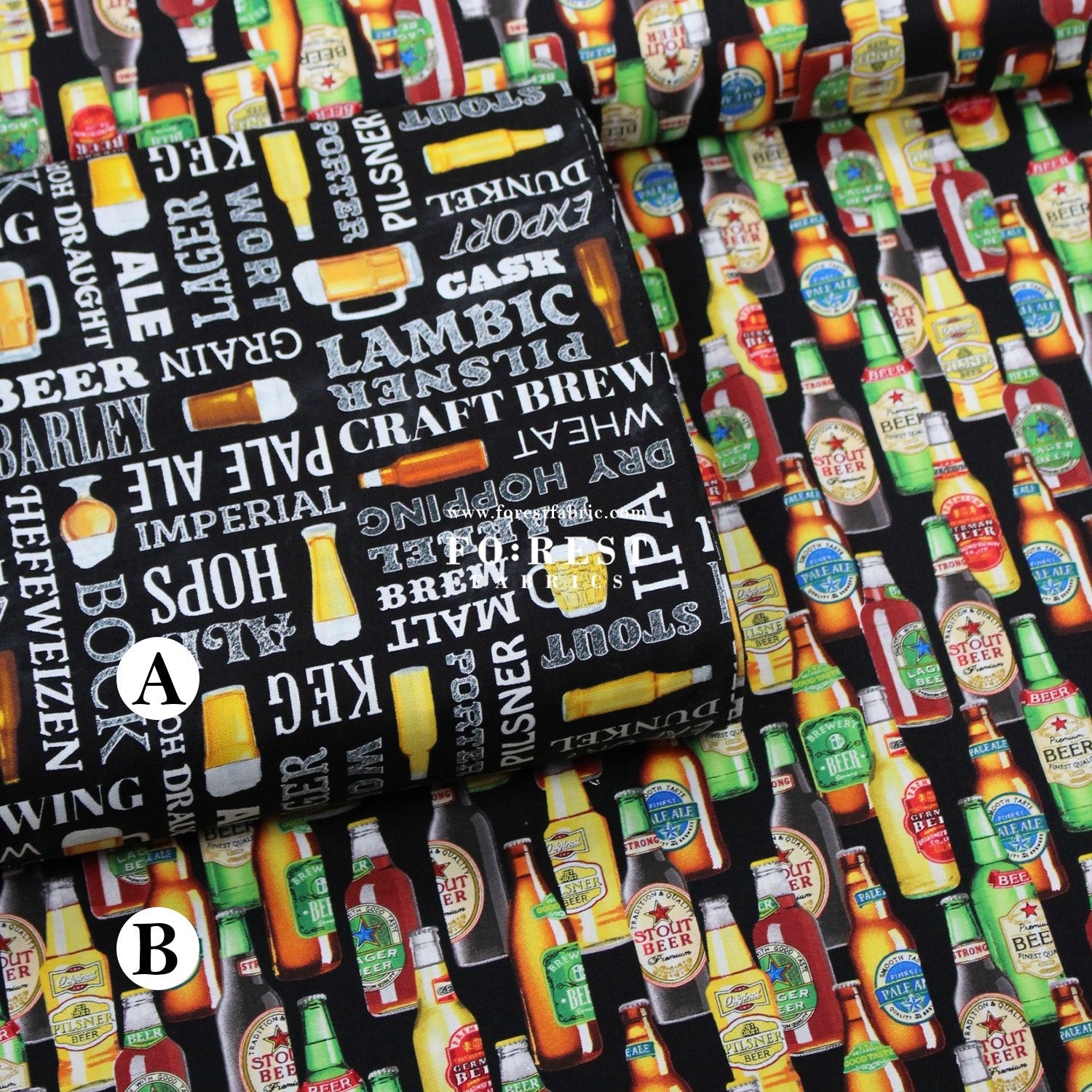 cotton - Beer fabric - FO:REST Fabric 布恩堂Liberty fabrictana lawnjapanese fabricykk zipper