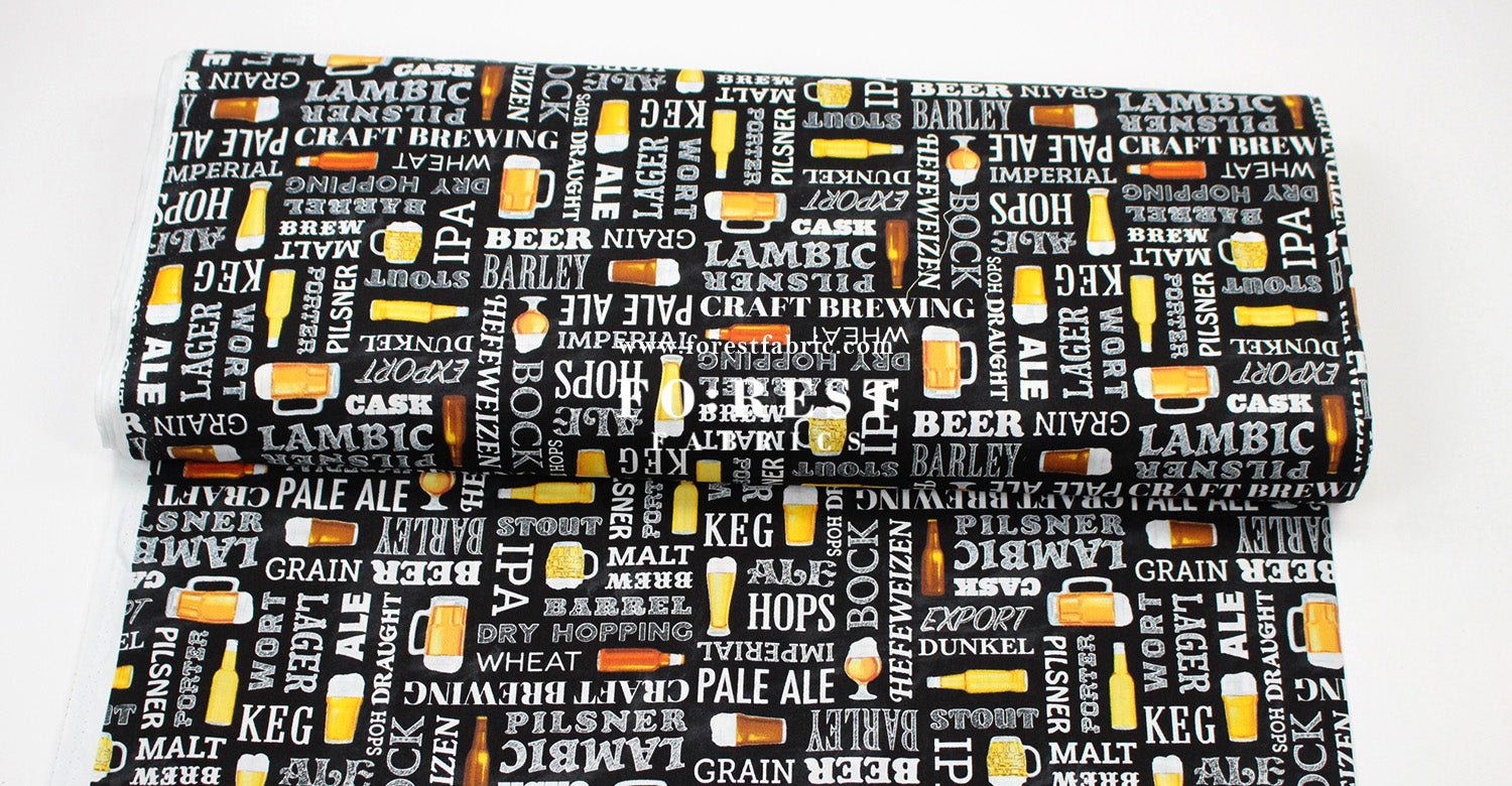 cotton - Beer fabric - FO:REST Fabric 布恩堂Liberty fabrictana lawnjapanese fabricykk zipper