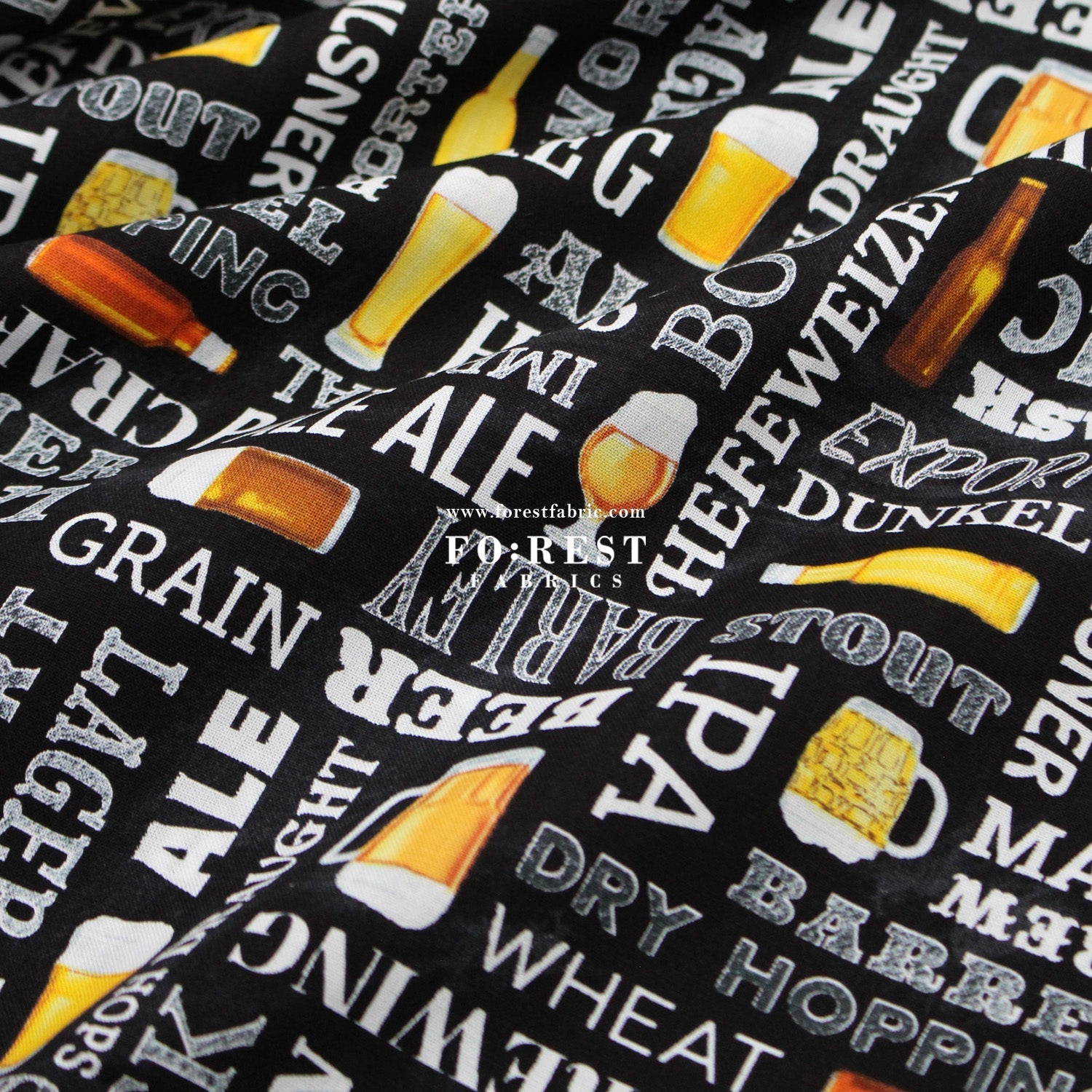 cotton - Beer fabric - FO:REST Fabric 布恩堂Liberty fabrictana lawnjapanese fabricykk zipper