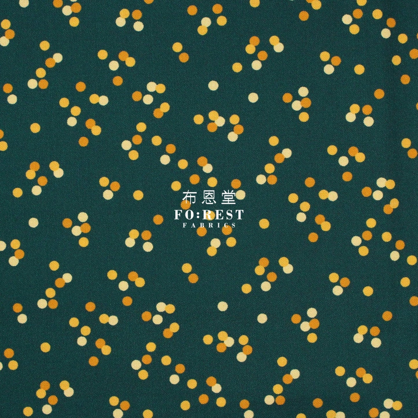 cotton - Billy Balls - Evergreen fabric - FO:REST Fabric 布恩堂Liberty fabrictana lawnjapanese fabricykk zipper