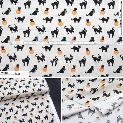 cotton - Black Cat Gray Metallic fabric - FO:REST Fabric 布恩堂Liberty fabrictana lawnjapanese fabricykk zipper