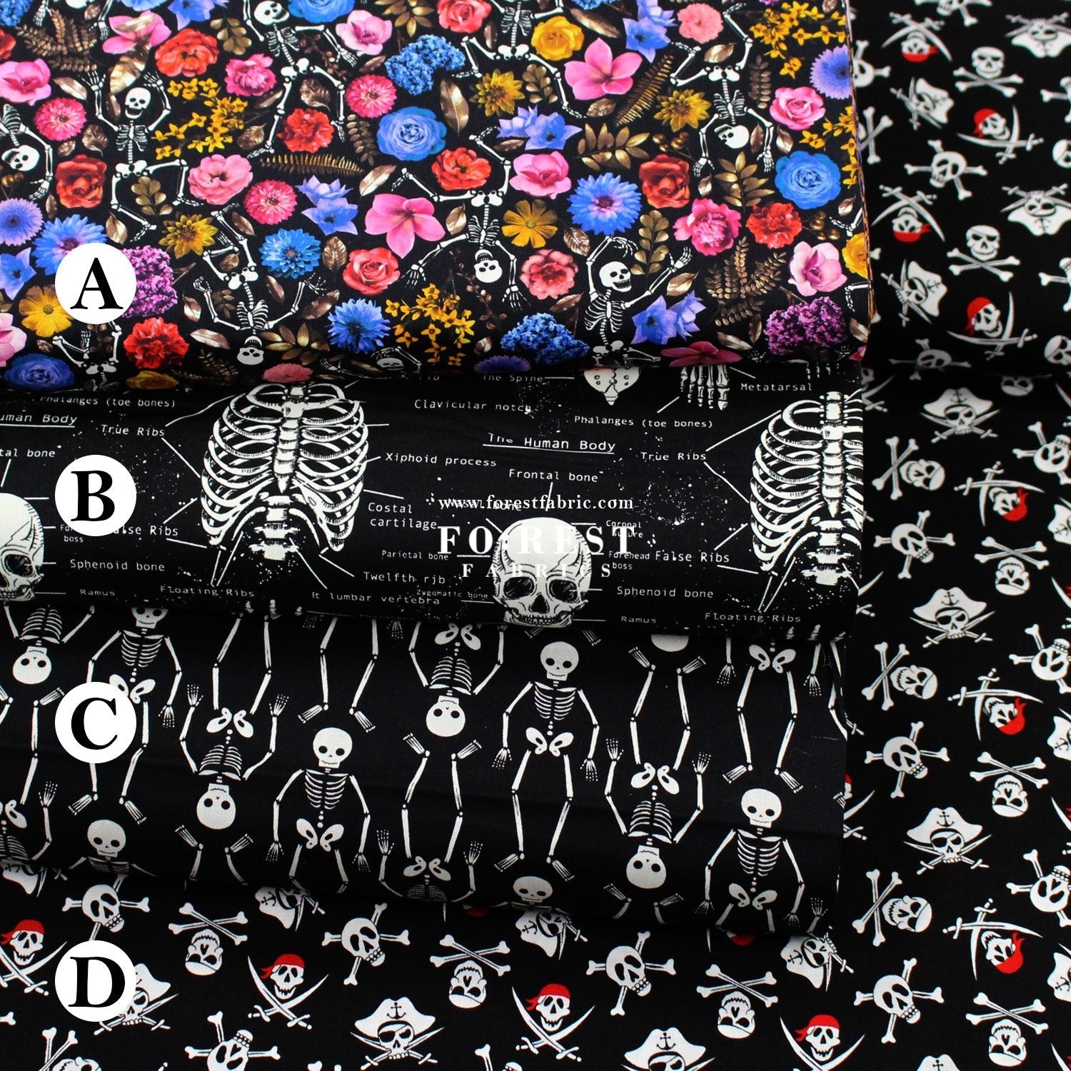 cotton - Bone fabric - FO:REST Fabric 布恩堂Liberty fabrictana lawnjapanese fabricykk zipper