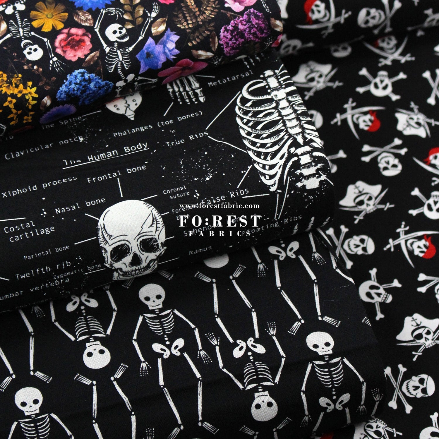 cotton - Bone fabric - FO:REST Fabric 布恩堂Liberty fabrictana lawnjapanese fabricykk zipper