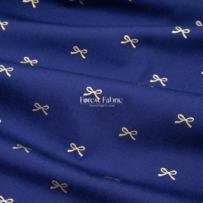 cotton - Bow with metallic fabric - FO:REST Fabric 布恩堂Liberty fabrictana lawnjapanese fabricykk zipper