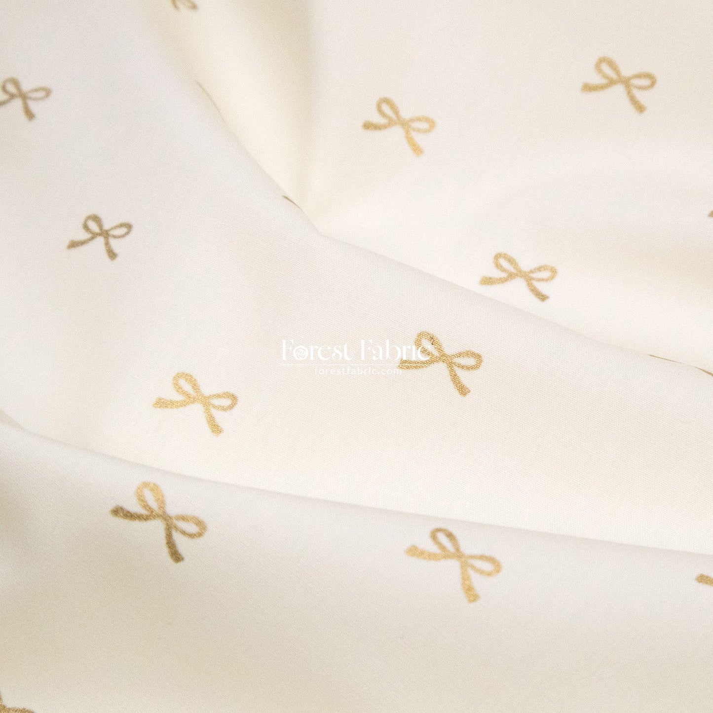 cotton - Bow with metallic fabric - FO:REST Fabric 布恩堂Liberty fabrictana lawnjapanese fabricykk zipper