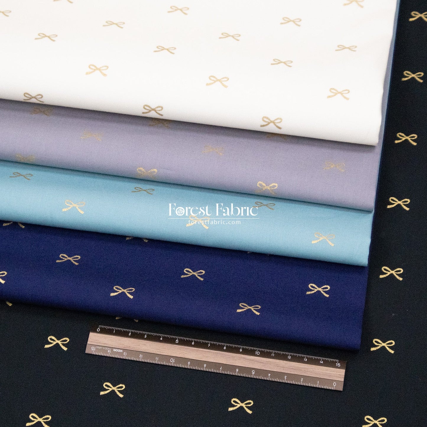 cotton - Bow with metallic fabric - FO:REST Fabric 布恩堂Liberty fabrictana lawnjapanese fabricykk zipper
