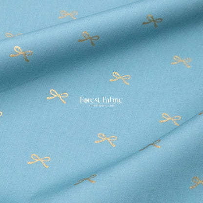 cotton - Bow with metallic fabric - FO:REST Fabric 布恩堂Liberty fabrictana lawnjapanese fabricykk zipper