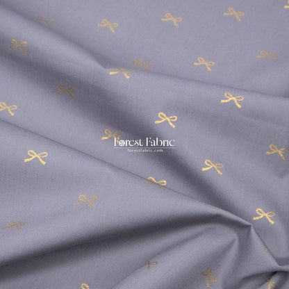 cotton - Bow with metallic fabric - FO:REST Fabric 布恩堂Liberty fabrictana lawnjapanese fabricykk zipper