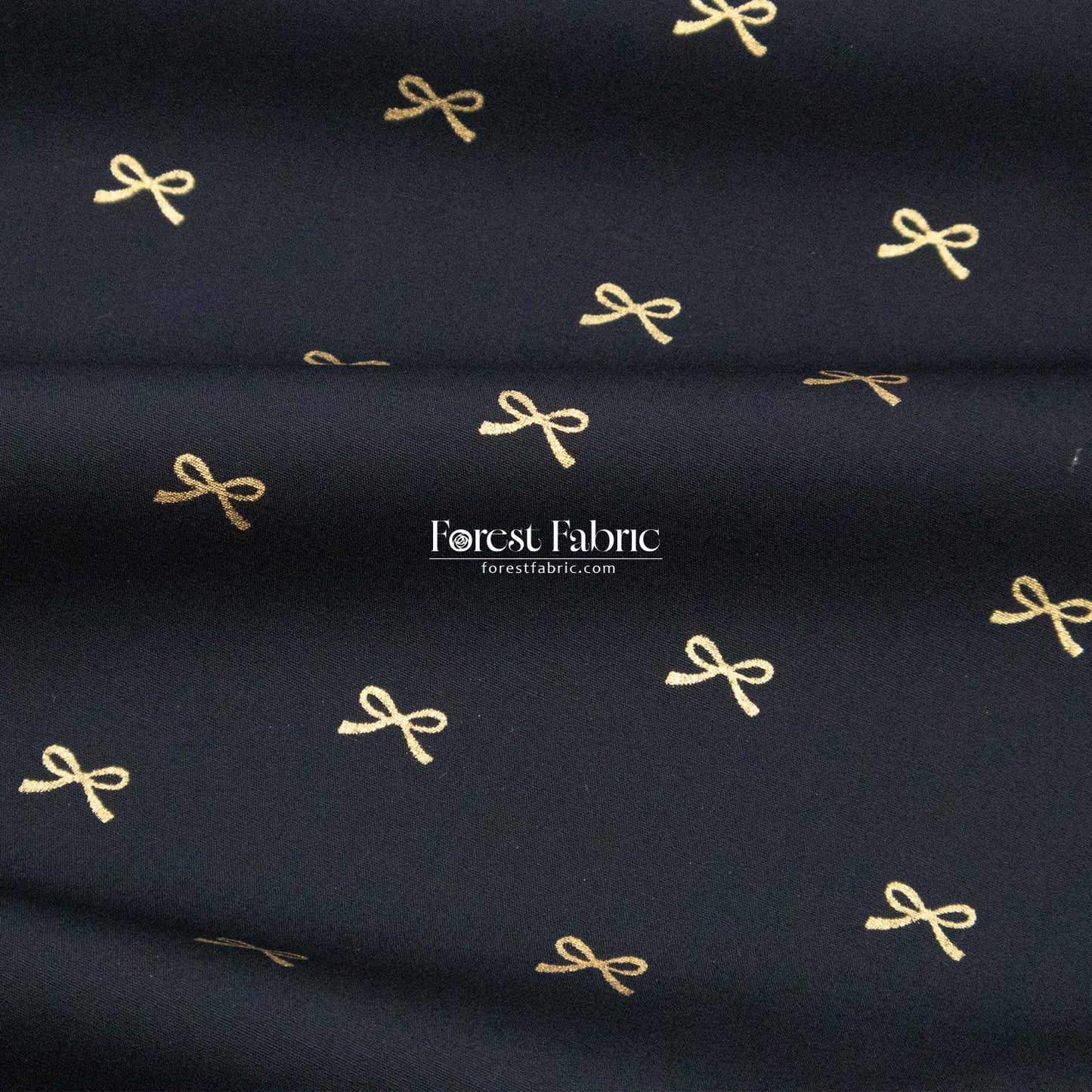 cotton - Bow with metallic fabric - FO:REST Fabric 布恩堂Liberty fabrictana lawnjapanese fabricykk zipper