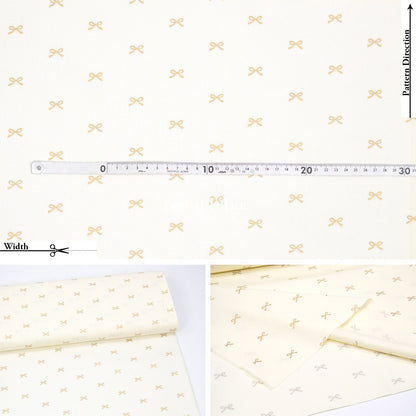 cotton - Bow with metallic fabric - FO:REST Fabric 布恩堂Liberty fabrictana lawnjapanese fabricykk zipper
