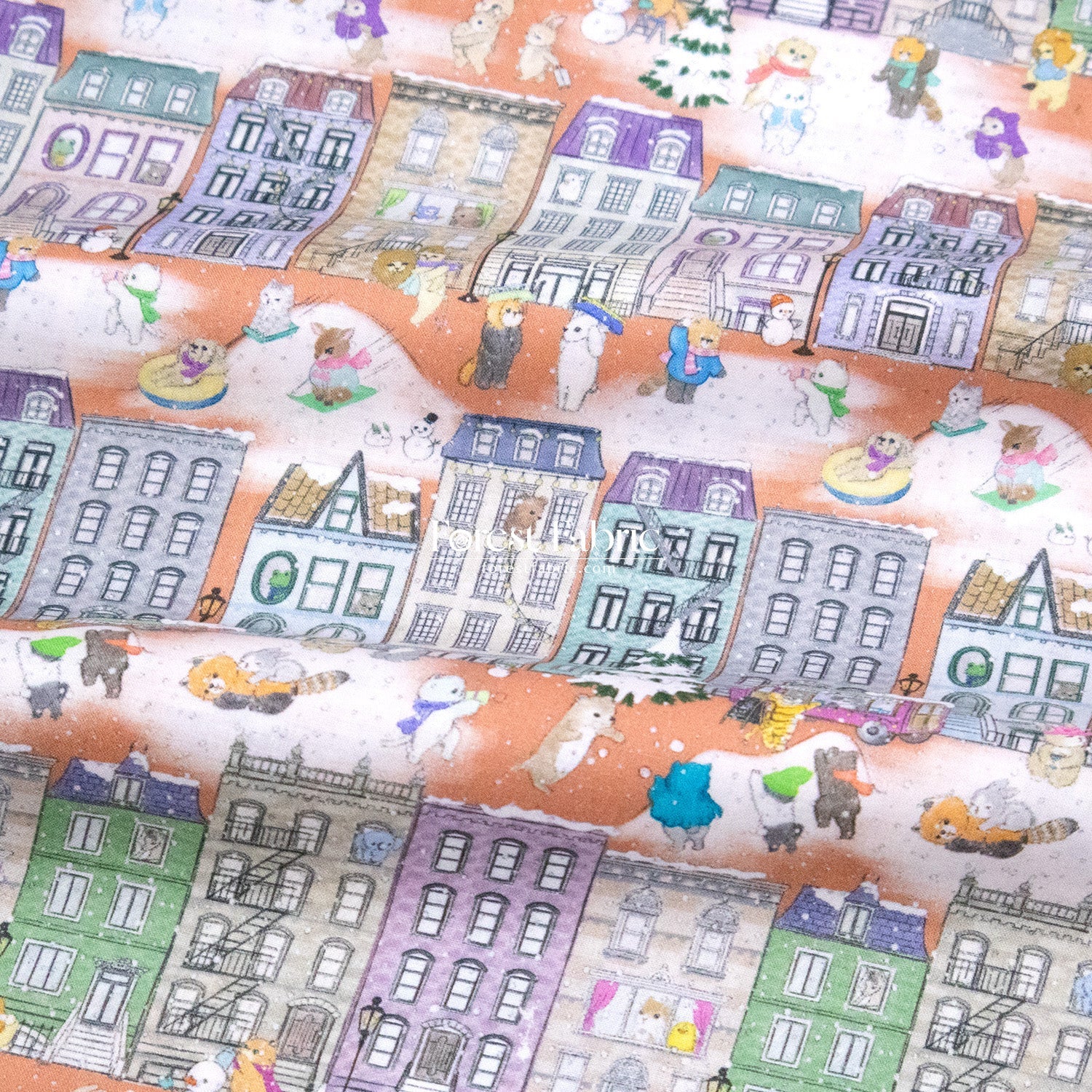 cotton - Brooklyn vacation fabric - FO:REST Fabric 布恩堂Liberty fabrictana lawnjapanese fabricykk zipper