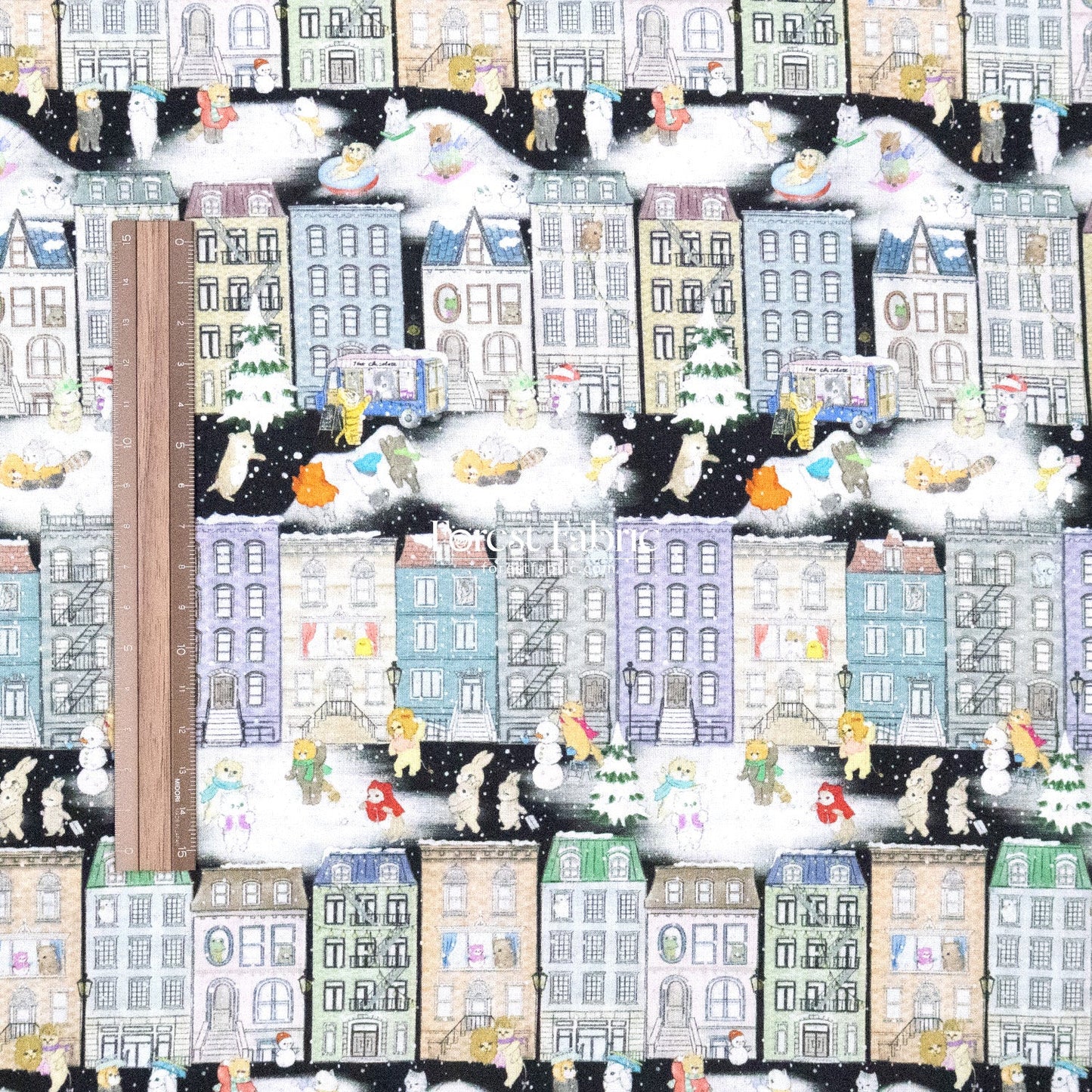 cotton - Brooklyn vacation fabric - FO:REST Fabric 布恩堂Liberty fabrictana lawnjapanese fabricykk zipper