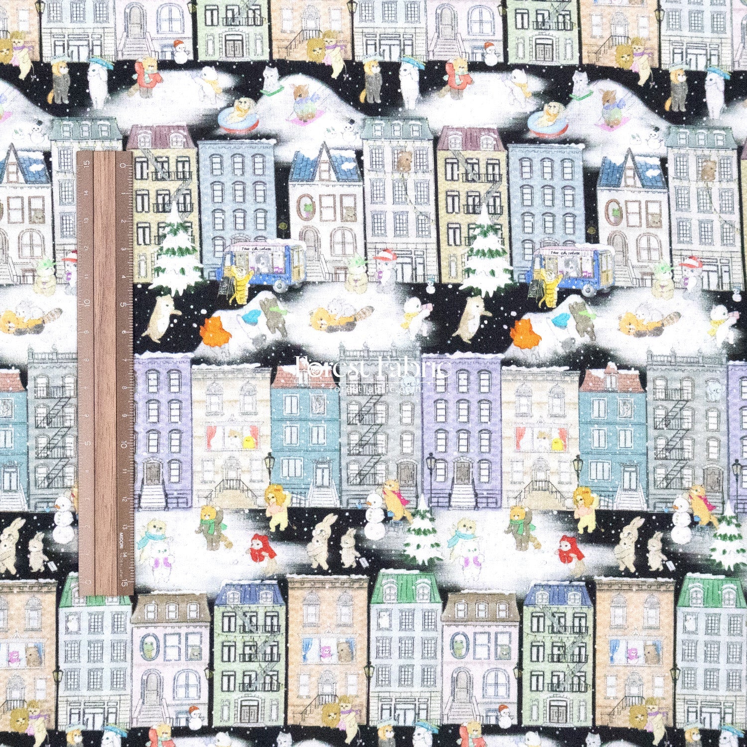 cotton - Brooklyn vacation fabric - FO:REST Fabric 布恩堂Liberty fabrictana lawnjapanese fabricykk zipper