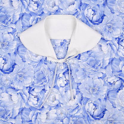 cotton - Butterfly Blue Collection fabric - FO:REST Fabric 布恩堂Liberty fabrictana lawnjapanese fabricykk zipper