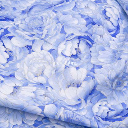 cotton - Butterfly Blue Collection fabric - FO:REST Fabric 布恩堂Liberty fabrictana lawnjapanese fabricykk zipper
