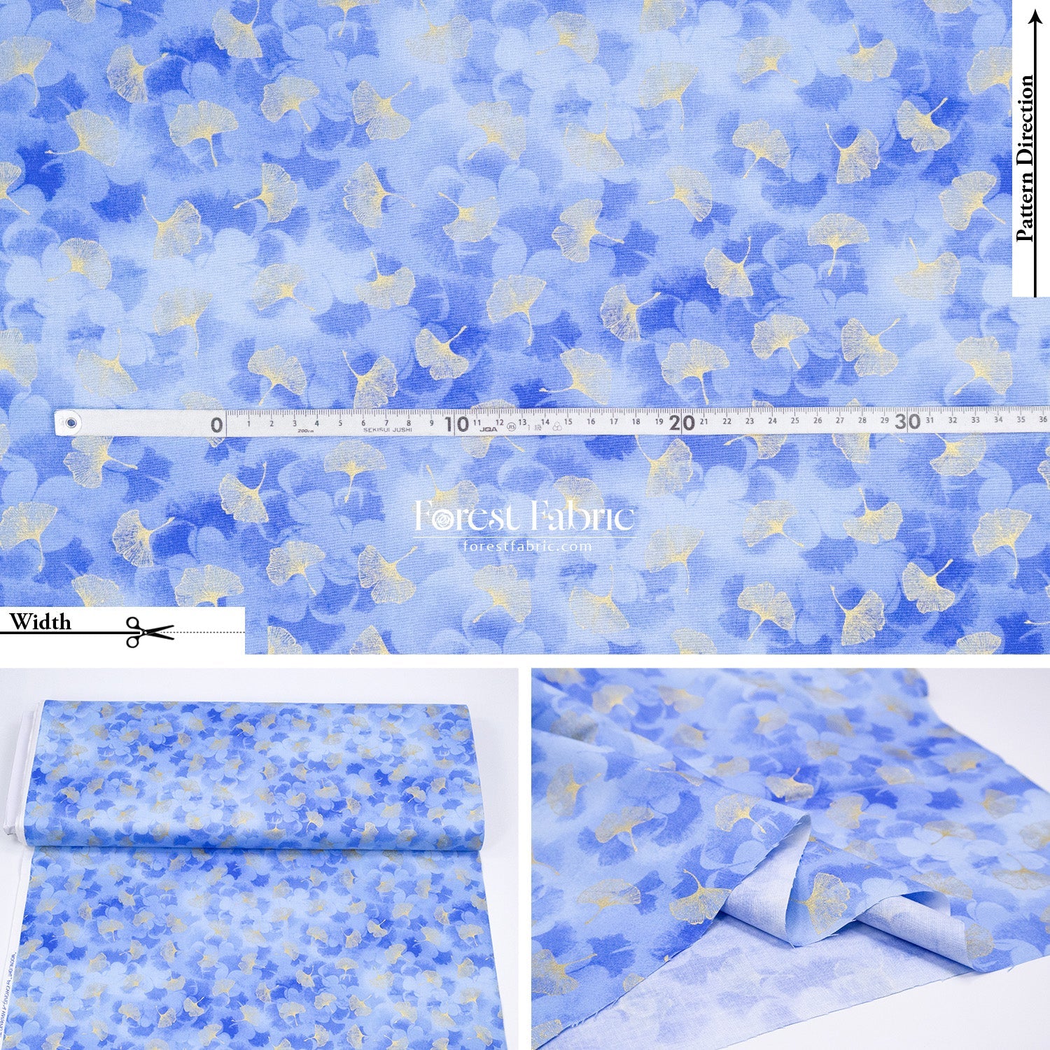 cotton - Butterfly Blue Collection fabric - FO:REST Fabric 布恩堂Liberty fabrictana lawnjapanese fabricykk zipper