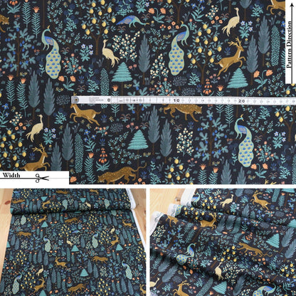 cotton - Camont Menagerie fabric - FO:REST Fabric 布恩堂Liberty fabric#tana lawn#japanese fabric#ykk zipper#