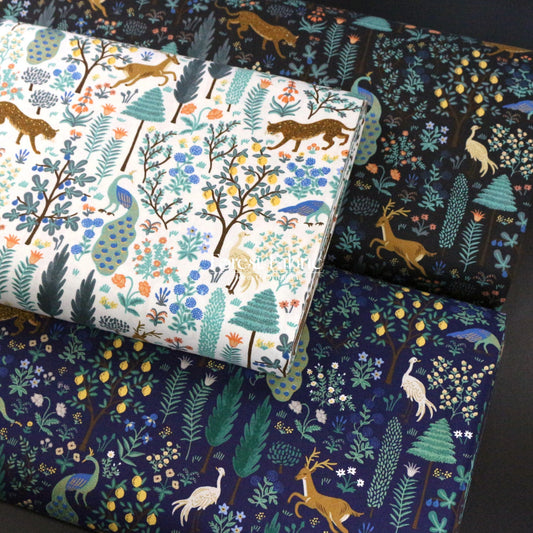 cotton - Camont Menagerie fabric - FO:REST Fabric 布恩堂Liberty fabric#tana lawn#japanese fabric#ykk zipper#