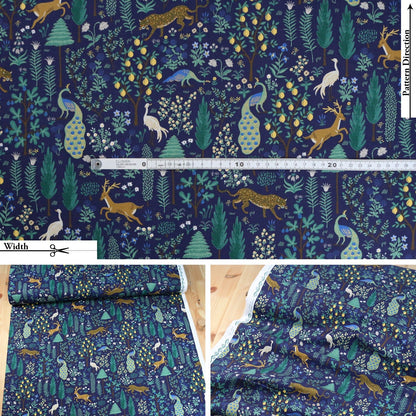 cotton - Camont Menagerie fabric - FO:REST Fabric 布恩堂Liberty fabric#tana lawn#japanese fabric#ykk zipper#