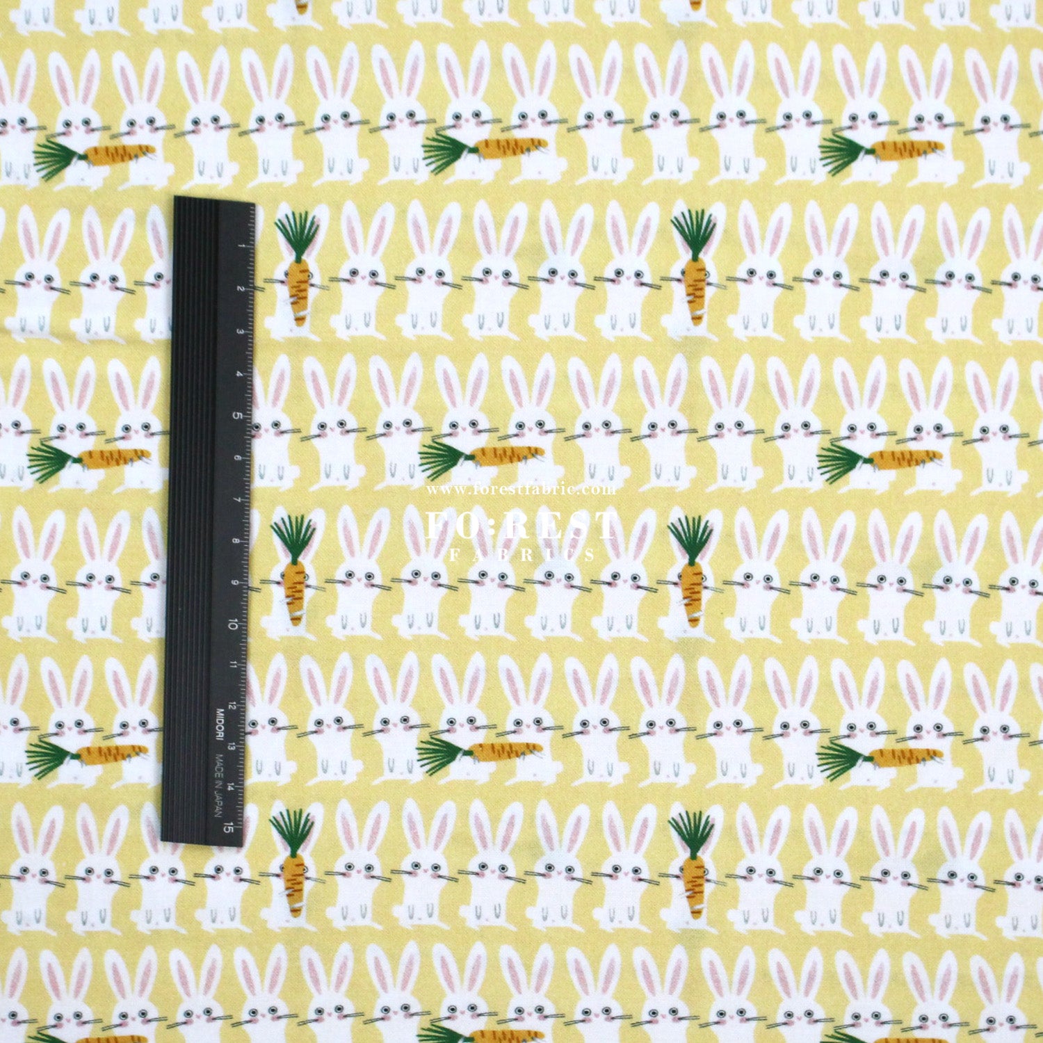 cotton - Carrot and Rabbit fabric - FO:REST Fabric 布恩堂Liberty fabrictana lawnjapanese fabricykk zipper