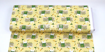 cotton - Carrot and Rabbit Game fabric - FO:REST Fabric 布恩堂Liberty fabrictana lawnjapanese fabricykk zipper