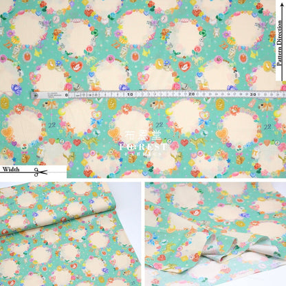 cotton - Charm Collector fabric B - FO:REST Fabric 布恩堂Liberty fabrictana lawnjapanese fabricykk zipper