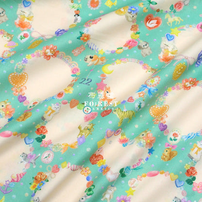 cotton - Charm Collector fabric B - FO:REST Fabric 布恩堂Liberty fabrictana lawnjapanese fabricykk zipper