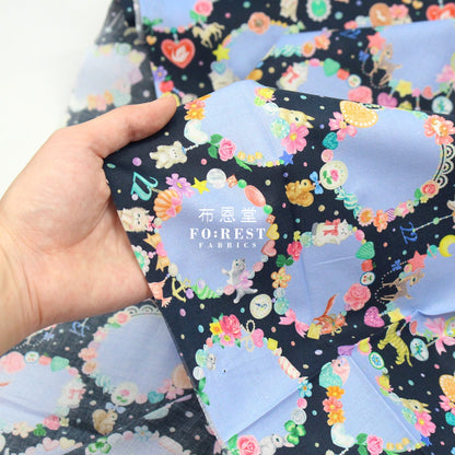cotton - Charm Collector fabric C - FO:REST Fabric 布恩堂Liberty fabrictana lawnjapanese fabricykk zipper