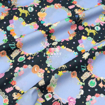 cotton - Charm Collector fabric C - FO:REST Fabric 布恩堂Liberty fabrictana lawnjapanese fabricykk zipper