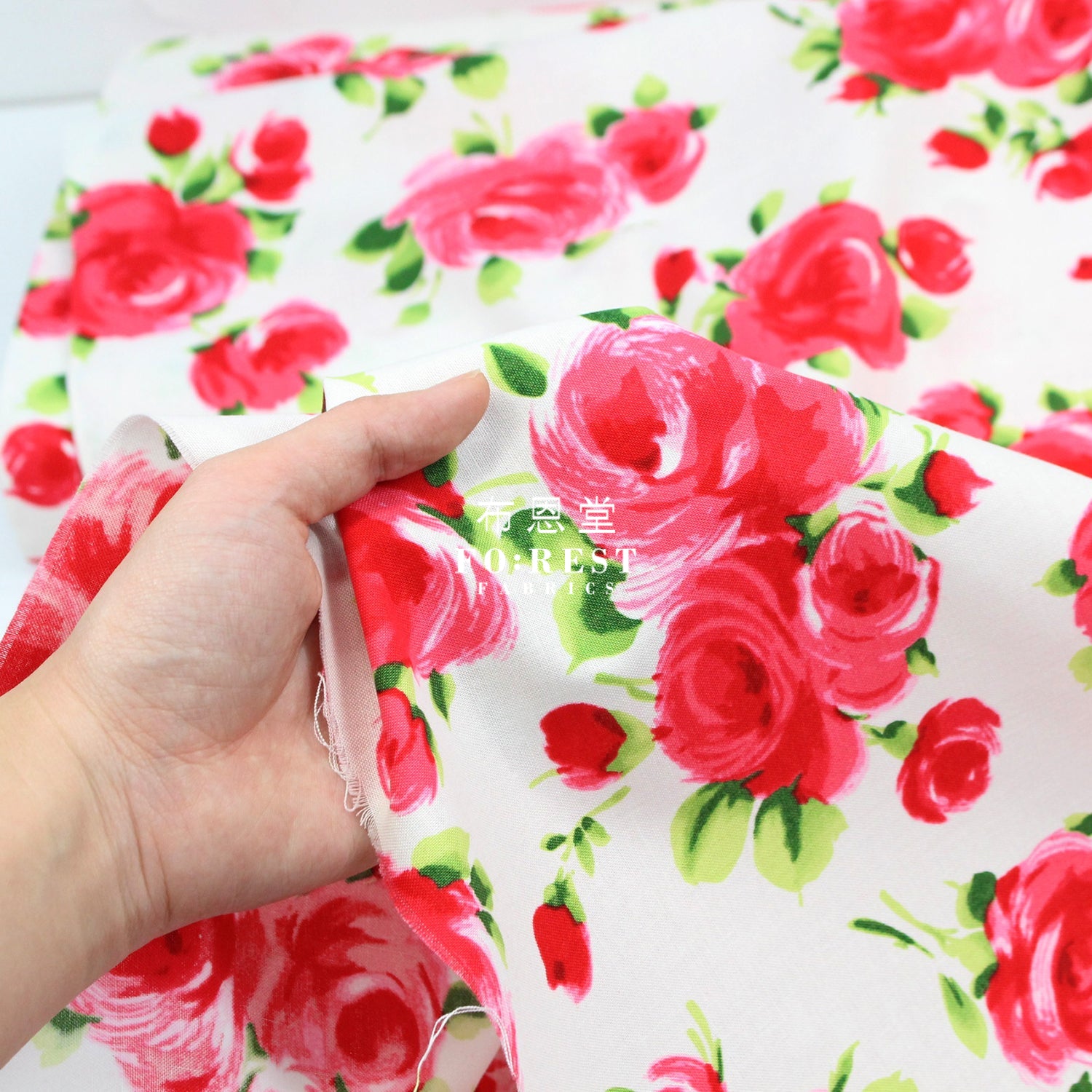 Cotton - Charming Rose Fabric