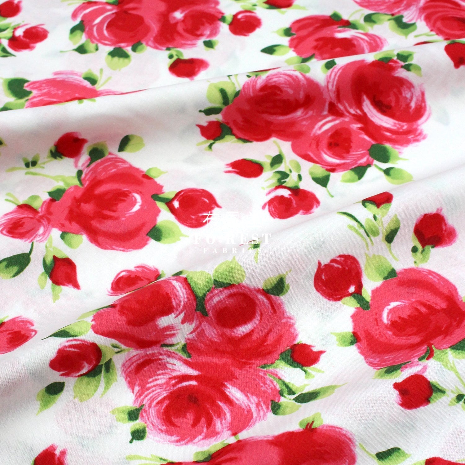 cotton - Charming Rose fabric - FO:REST Fabric 布恩堂Liberty fabrictana lawnjapanese fabricykk zipper