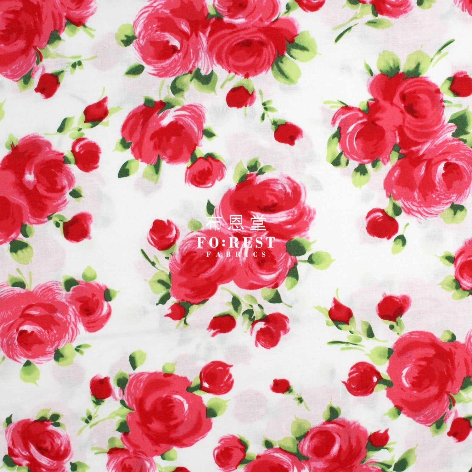 cotton - Charming Rose fabric - FO:REST Fabric 布恩堂Liberty fabrictana lawnjapanese fabricykk zipper