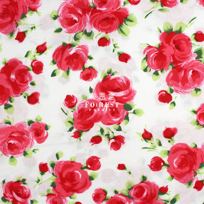 cotton - Charming Rose fabric - FO:REST Fabric 布恩堂Liberty fabrictana lawnjapanese fabricykk zipper