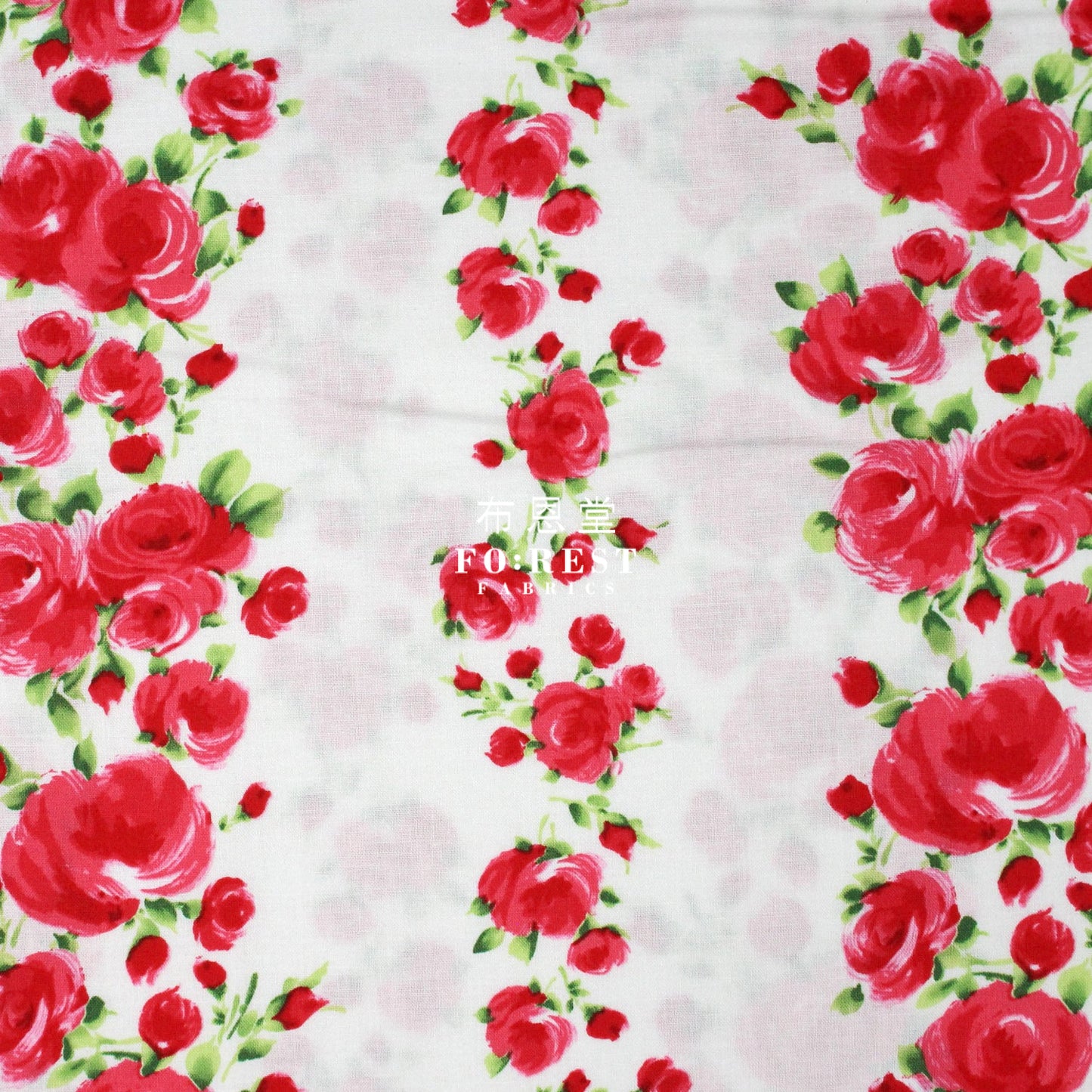 Cotton - Charming Rose Strip Fabric