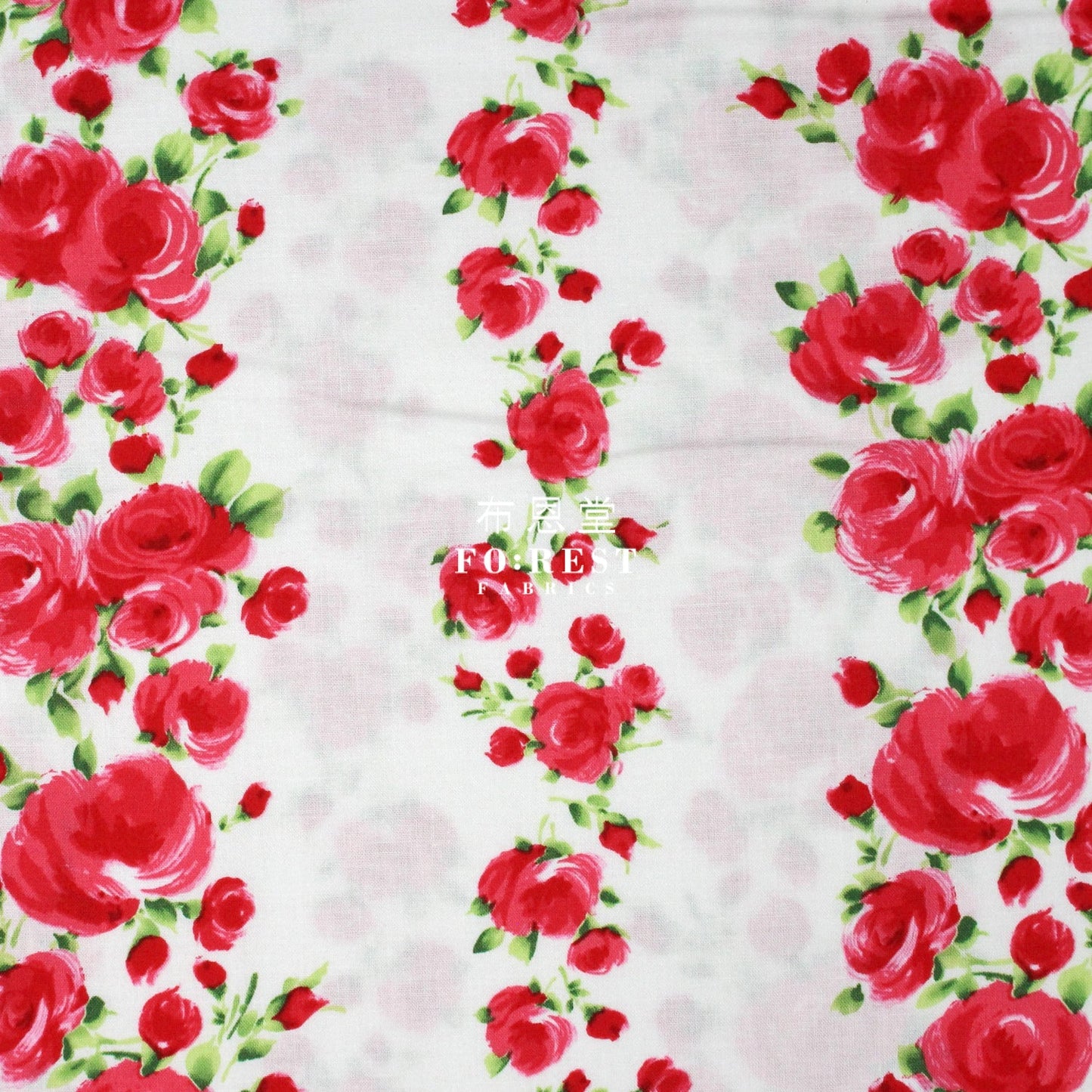cotton - Charming Rose strip fabric - FO:REST Fabric 布恩堂Liberty fabrictana lawnjapanese fabricykk zipper